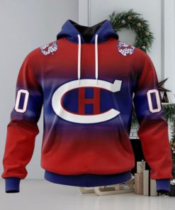 Montreal Canadiens Hoodie Special Retro Gradient Design Hoodie