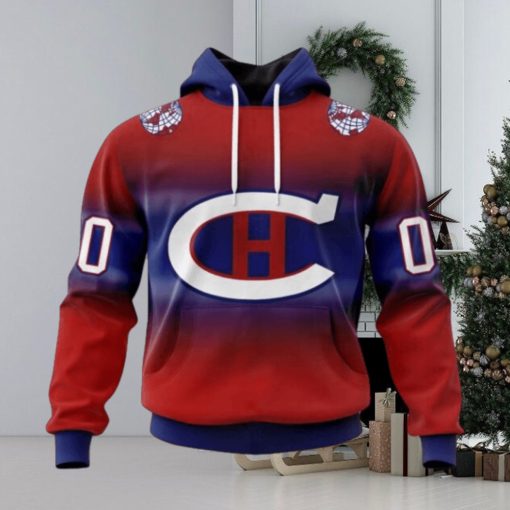 Montreal Canadiens Hoodie Special Retro Gradient Design Hoodie