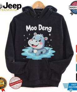 Moo Deng the Cute Baby Hippo Adorable Cartoon Hippo Animal for Kids T Shirt