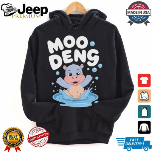 Moo Deng the Cute Baby Hippo Splashing Funny Animal Cartoon for Hippo Lovers T Shirt