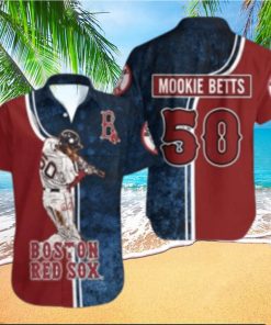 Mookie Betts Boston Red Sox Star Player Series Hawaiian Shirt