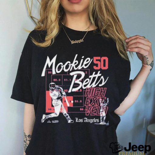 Mookie Betts High Exit Velocity Los Angeles Dodgers shirt