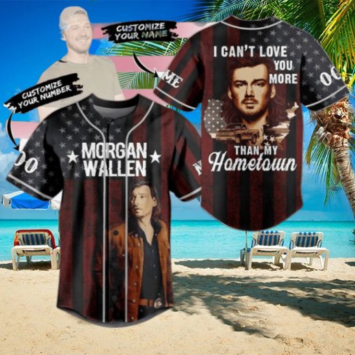 Morgan Wallen I Can’t Love You More Than My Hometown Custom Baseball Jersey