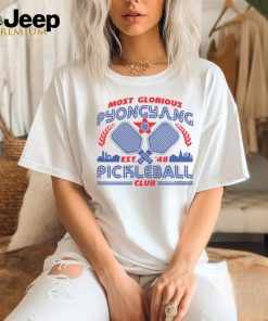 Most Glorious Pyongyang Pickleball Club Ladies Boyfriend Shirt