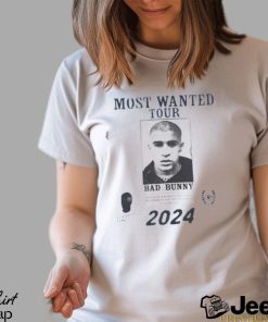 Most Wanted Tour Shirt Bad Bunny 2024 Concert T Shirt Unisex