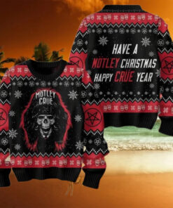 Motley Crue Have A Motley Christmas Happy Crue Year Ugly Christmas Sweater Chirstmas Gifts 2024 Xmas For Family And Friends Ugly Sweater