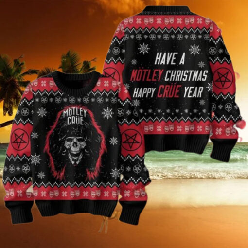 Motley Crue Have A Motley Christmas Happy Crue Year Ugly Christmas Sweater Chirstmas Gifts 2024 Xmas For Family And Friends Ugly Sweater