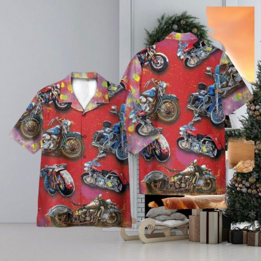 Motobike 3D Hawaiian Shirt Holiday Gift