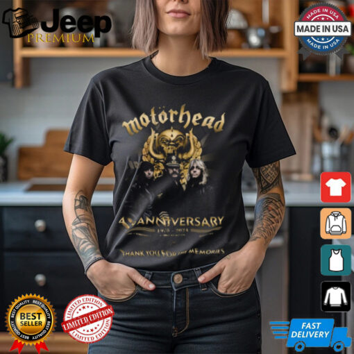 Motorhead 49th Anniversary 1975 2024 Thank You For The Memories T Shirt