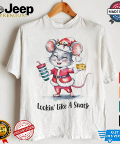 Mouse Santa lookin’ like a snack Merry Christmas shirt