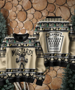 Mustard Army Black Knights For Fan Ugly Sweater