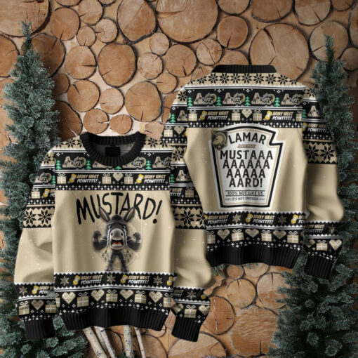 Mustard Army Black Knights For Fan Ugly Sweater