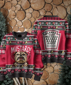 Mustard Georgia Bulldogs For Fan Ugly Sweater