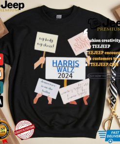 My Body My Choice We Stand United Harris Walz 2024 Democracy Is On The Ballot T shirt