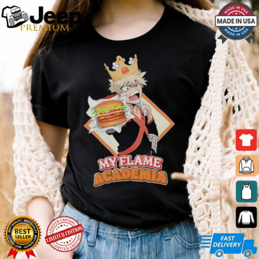 My Flame Academia Bakugo Burger King Shirt