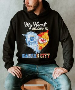 My Heart Belong To Kansas City Chiefs X Kansas City Royals Shirt