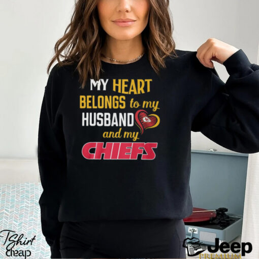 My Heart Belongs To My Husband And My Chieft Shirt