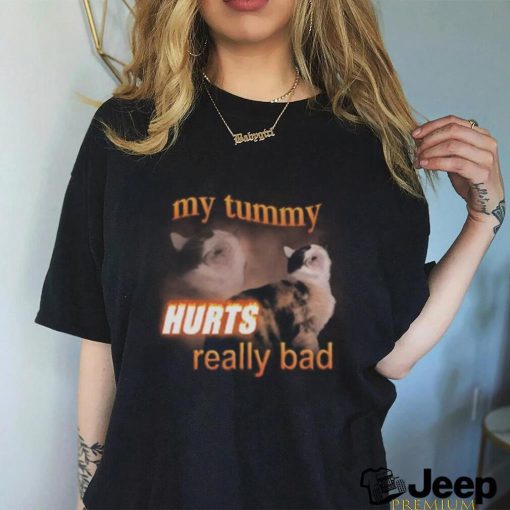 My Tummy Hurts Really Bad Cat Shirt