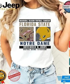 Official Notre Dame Fighting Irish vs Florida State Seminoles Football Gameday November 9,2024 Matchup shirt