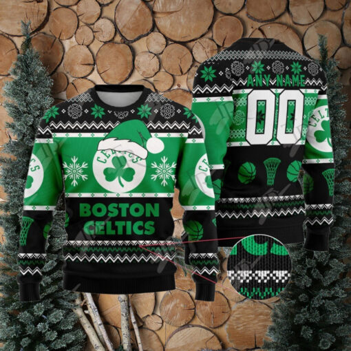 NBA Boston Celtics Special Christmas Ugly Sweater Design