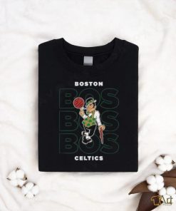 NBA Boston Celtics Stacked City Logo T Shirt