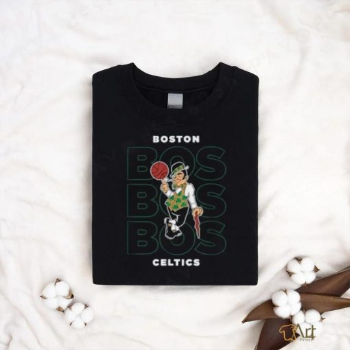 NBA Boston Celtics Stacked City Logo T Shirt