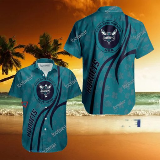 NBA Charlotte Hornets Hawaiian Shirt Design Gift Fans Summer Holidays Custom Name