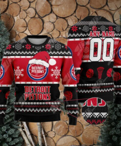 NBA Detroit Pistons Special Christmas Ugly Sweater Design