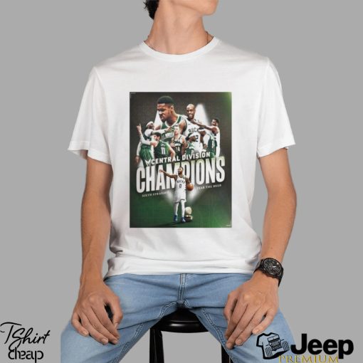 NBA Milwaukee Bucks Champions Central Division Sixth Straight Season Fear The Deer T Shirt