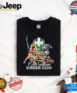 NBA Milwaukee Bucks One Nation Under God Vintage 2024 Shirt