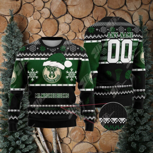 NBA Milwaukee Bucks Special Christmas Ugly Sweater Design