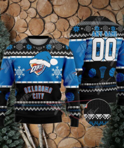 NBA Oklahoma City Thunder Special Christmas Ugly Sweater Design