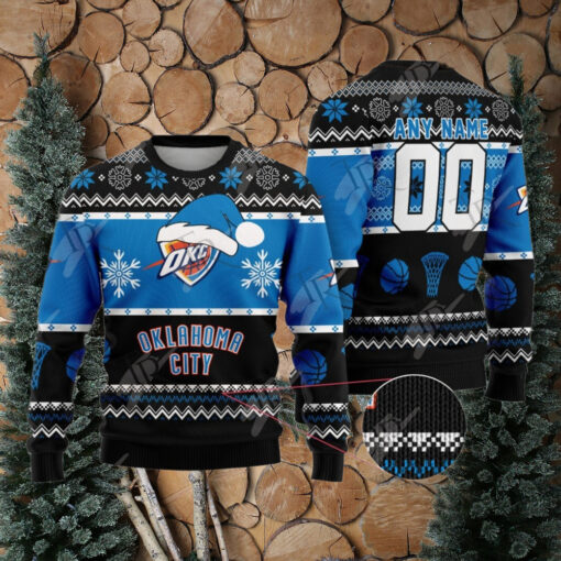 NBA Oklahoma City Thunder Special Christmas Ugly Sweater Design