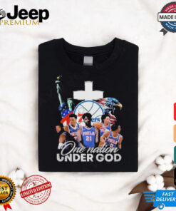 NBA Philadelphia 76ers One Nation Under God Vintage 2024 Shirt