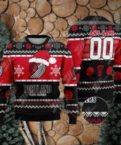 NBA Portland Trail Blazers Special Christmas Ugly Sweater Design