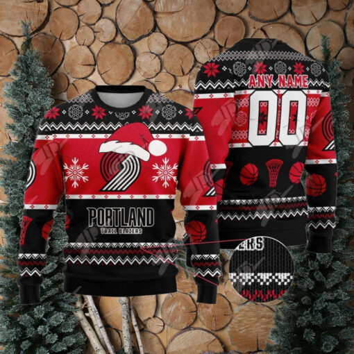 NBA Portland Trail Blazers Special Christmas Ugly Sweater Design