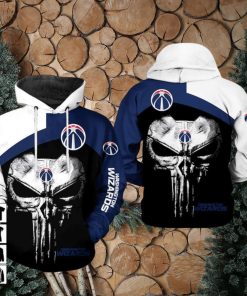 NBA Washington Wizards Skull Punisher Pullover Hoodie