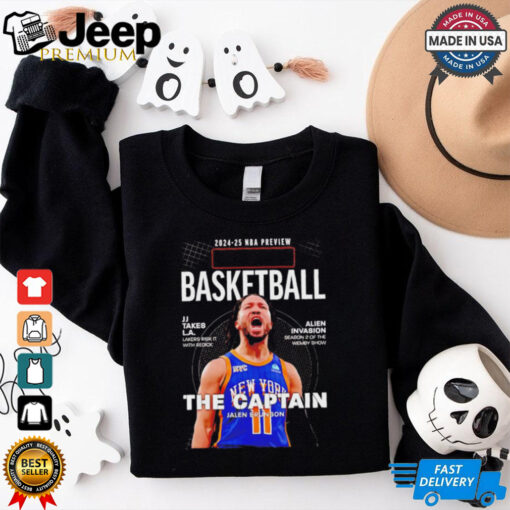 NBA preview Jalen Brunson New York Knicks basketball The Captain graphic shirt