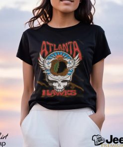 NBA x Grateful Dead x Hawks Skull Shirt