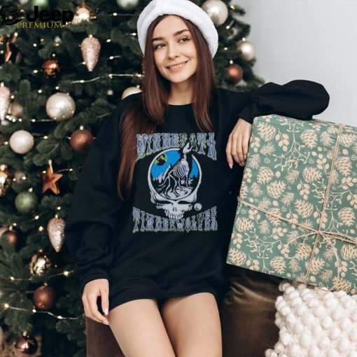 NBA x Grateful Dead x Timberwolves Skull Shirt