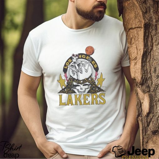 NBA x grateful dead x Lakers skull T shirt