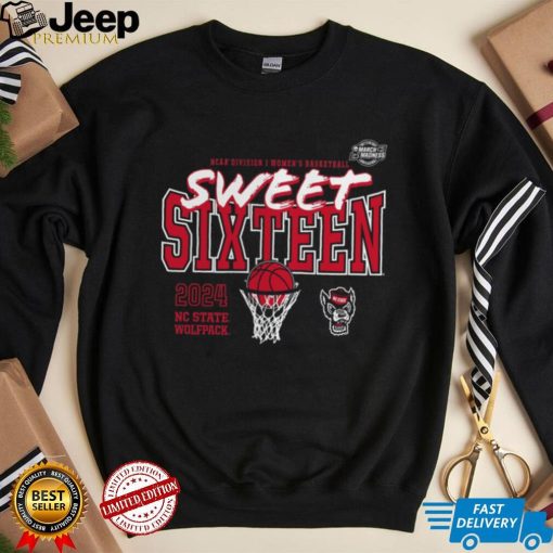 NC State Wolfpack 2024 NCAA Women’s Basketball Tournament March Madness Sweet 16 Fast Break T Shirt