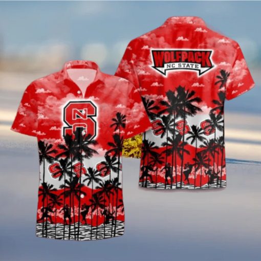 NC State Wolfpack Palms Tree Hawaiian Shirt