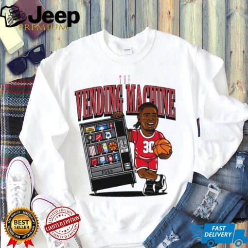 NC State Wolfpack basketball DJ Burns player caricature the vending machine shirt