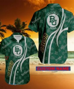 NCAA Baylor Bears Hawaiian Shirt Design Gift Fans Summer Holidays Custom Name