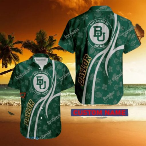 NCAA Baylor Bears Hawaiian Shirt Design Gift Fans Summer Holidays Custom Name