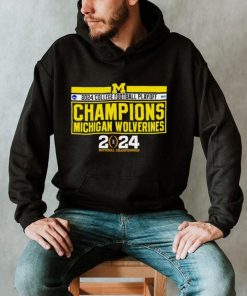 NCAA Big Ten Michigan Wolverines 2024 college football playoff Champions logo shirt