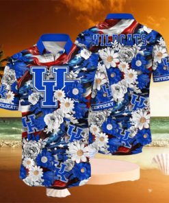 NCAA Kentucky Wildcats Design Logo Gift For Fan Independence Day Hawaii Shirt Full Over Print