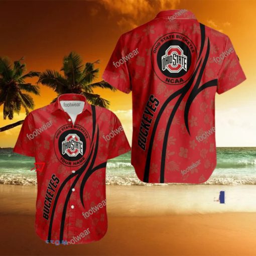 NCAA Ohio State Buckeyes Hawaiian Shirt Design Gift Fans Summer Holidays Custom Name