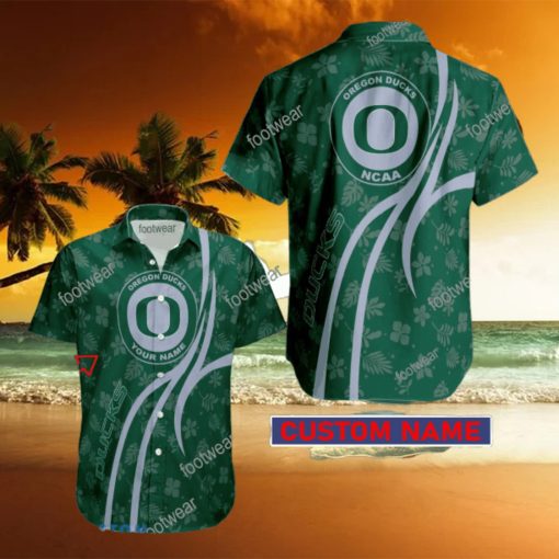 NCAA Oregon Ducks Hawaiian Shirt Design Gift Fans Summer Holidays Custom Name